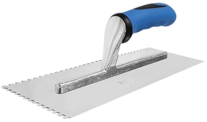 ＡＷＨＡＯ Llana para yeso Llana de acabado Llana dentada Llana para cemento Llana de acero Llana para paneles de yeso para esparcir estuco Mampostería, Diente Cuadrado de 4