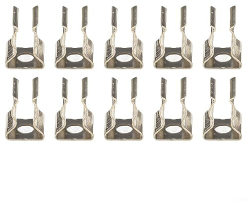 Gdfnmogo Feder-Frottee-Clips, offene Federstahl-Werkzeug-Clips, Werkzeug-Feder-Frottee-Clips, robuste Feder-Frottee-Clips für Schrank-Organisation (6 mm)