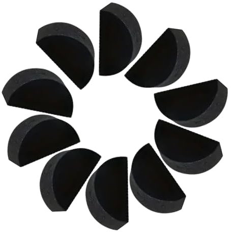 Éponges de peinture faciale - Kit de professionnel - Éponges cosmétiques douces et miscibles pour et adultes - 10 petites éponges demi-rondes pour le visage - Réutilisables