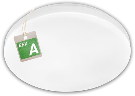 BRILONER - Classe A Plafoniera con luce bianca neutra, 8W, 1700lm, 50.000h di luce, lampada soffitto, plafoniera soffitto, plafoniere da soffitto, lampadario soffitto, 29 x 6 cm, bianco