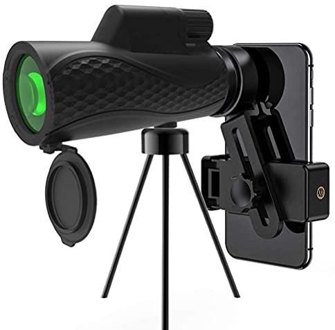 mens gadgets， 12X50 High Power HD Handheld Telescope with Tripod,IPX7,Built inPortable ，Compatiblefor Smart Phone