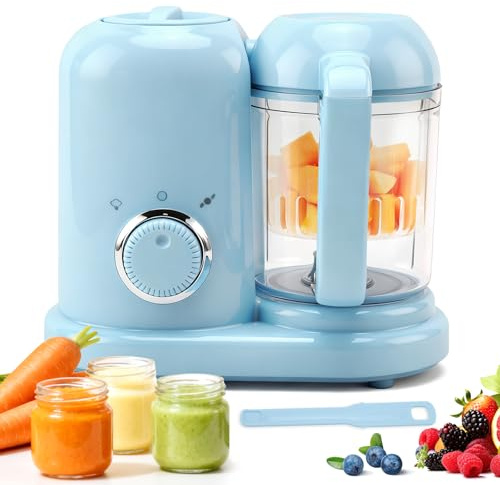 Baby Food Maker Chopper Steamer Blender Puree Maker Grinder Mills | Baby Food Processor with Auto Cooking & Grinding, One Step,BPA-Free, Self Cleaning Operation