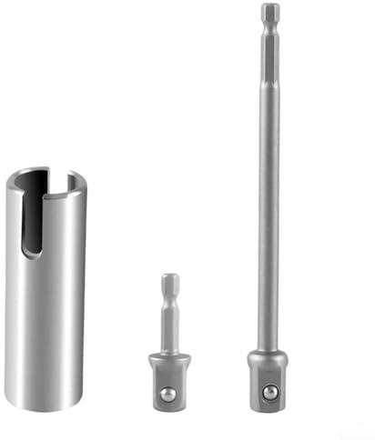 Stabilisation efficace pour camping-car avec adaptateur de perceuse à fente ciseaux et deux embouts adaptateurs flexibles pour perceuses électriques