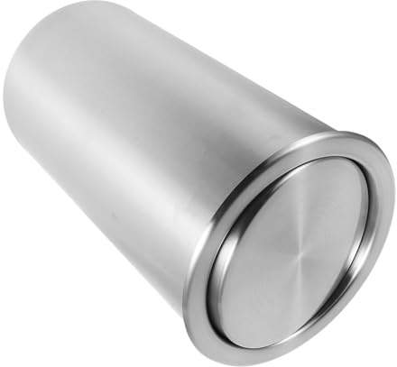 MAGICLULU Poubelle Encastrée Ronde 5,5l en Acier Inoxydable Couvercle Pivotant 360° et Design Gain de Place Cuisine et Salle de Bain