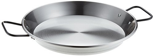 La Ideal 85130 valencianische Paella-Pfanne, Legierter Stahl, Silber
