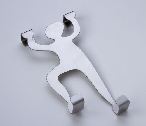 Türgarderobe Hakenleiste Garderobenleiste Kleiderhaken Climber Stahl edelstahlfinish