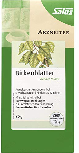 BIRKENBLÄTTER Tee Bio Betulae folium Salus 80 g
