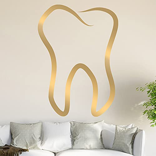 Zahn Wandtattoo in 6 Größen - Wandaufkleber Wall Sticker - Dekoration, Küche, Wohnzimmer, Schlafzimmer, Badezimmer