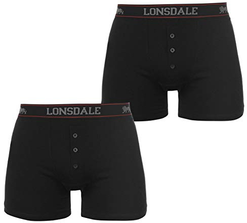 Lonsdale Hommes Paquet DE 2 Boxer Slips