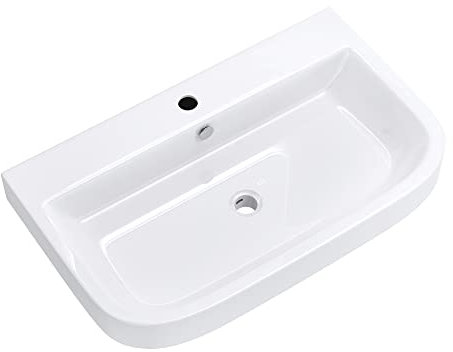 Mai & Mai Lavabo Incasso 81X49X18cm, Lavabo Sottopiano Lavandino Bagno Brüssel5021 Lavabo in Ceramica Nano Rivestimenti inclusi