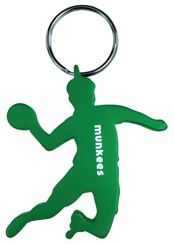 munkees Schlüsselanhänger Handballer I Handball-Anhänger I integrierter Flaschenöffner