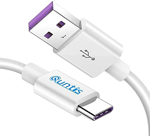 Quntis 5A Câble Chargeur USB Type C 40W Supercharge pour Huawei P50 P40 P30 P20 Pro P9 P10 Plus Mate 50 Pro/Honor 20 70, 3A Chargeur USB C Charge Rapide pour Samsung Galaxy S8 S9 S10E S20 S21 S22 A53 | Fil pour Huawei P50 P40 P30 P20 Pro P9 P10 Plus Mate 50 Pro/Honor 20 70, Chargeur USB C Charge Rapide, Original & Durable