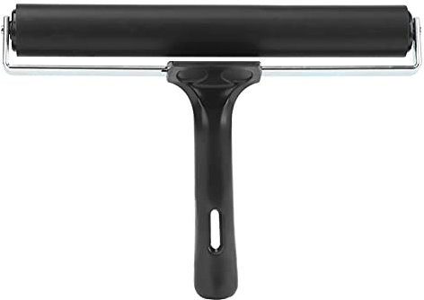 Hztyyier 20cm Rubber Brayer, Rubber Glue Roller Paint Brush Ink Applicator Art Craft Oil Painting Tool for Printmaking, Ink Paint Block Stamping Brayers