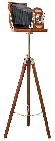 Plattenkamera Stativ Kamera Studio Atelier Dekoration Antik-Stil 130cm