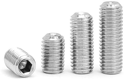 Acciaio inossidabile 304, viti di arresto da incasso, viti senza testa con esagono incassato, vite superiore della macchina-M6 * 16 (40 capsule)