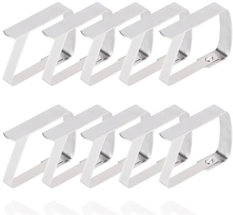 TK Gruppe Timo Klingler 50x Tischtuchklammern Klammern Set - Tischtuchhalter - Tischdeckenklammern aus Aluminium als Klammer für Tischdecken, Tische