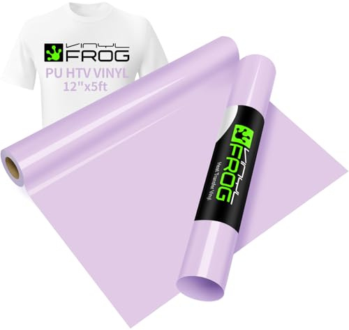 VINYL FROG HTV-Vinyl-Rolle – 30,5 x 155 cm, Orchideen-Violett, zum Aufbügeln auf Vinyl für T-Shirts, Heat Press Vinyl für DIY Handwerk Designs