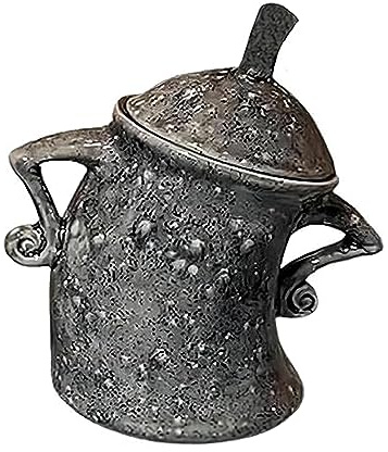 HADAVAKA Canister With Attitude, Food Storage Jar With Airtight Lid for Kitchen, Fun Resinous Desktop Ornaments, Professional Kitchen Storage Canister, For Tea Coffee Sugar Spices Et(Grey)