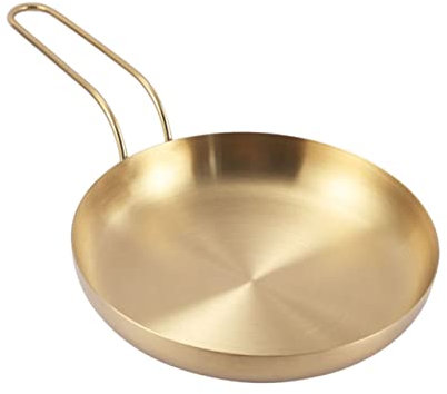 HOMSFOU Stainless Steel Dessert Plate with Handle 31 X 18 X 3 Cm Ideal for Serving Cakes Fish and Steaks at Parties and Gatherings