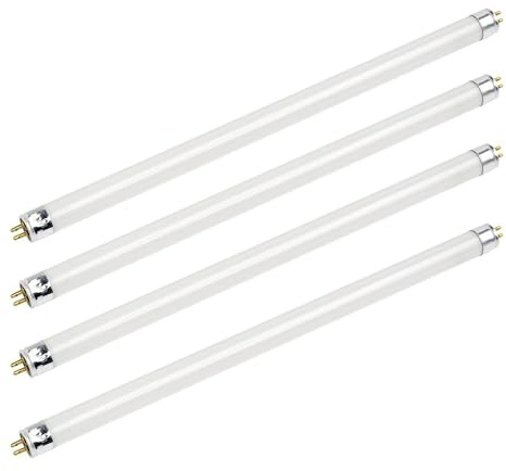 Unique Bulbs Pack of 4 F8T5/WW 8W T5 12 Daylight White 3000k Fluorescent Light Bulb 20,000hr