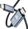 MMOBIEL USB-C zu HDMI Kabel 2m - 4K@30Hz - USB 3.1 Type-C to HDMI Geflochtenes Kabel - Thunderbolt 3 Adapter für MacBook Pro/Air, iPhone 16/15, iPad Pro, iMac, Samsung Galaxy, Chromebook usw.