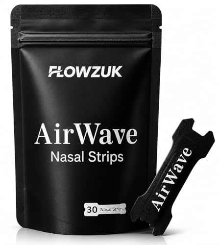 Flowzuk AirWave Nasal Strips - Original 30 Large Snore Stopper Dilator Band - Snoring Strips for Nostril Congestion - Nose Unblocker Breathing for Optimum Nasal Function