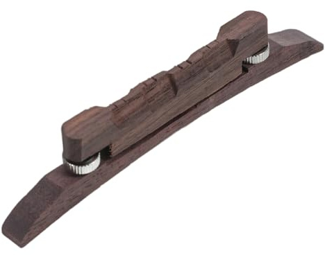 VICASKY Rosenholz Mandolinenbrücke Verstellbar Langlebig Glatt Verarbeitet Musikinstrument Zubehör für Mandolinenliebhaber