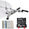 Ruixin Pro rx-009 Knife Sharpener - RX-009 Messerschärfer-set with 4 Grinding Stones 3 Diamond Grinding Stone, Messerschärfer Profi System with 360° Flip Rotation Fixed Angle