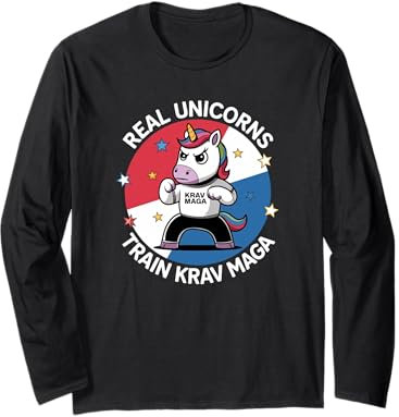 Krav Maga und Unicorn Fighter Langarmshirt