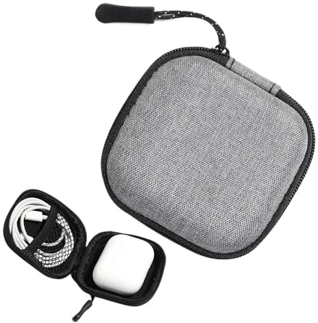 Étui de transport pour écouteurs filaires, étui de transport portable, petit sac de transport électronique, organiseur de câbles de données étanche pour écouteurs, écouteurs, écouteurs