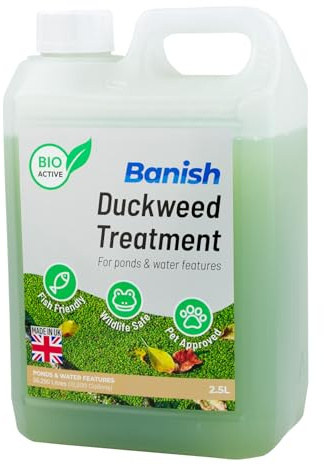 Pisces Banish BioActive Duckweed 2500ml Pond Water Treatment Natural Algae Remover