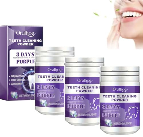 3 polvos minerales para restauración de dientes, polvo mineral de restauración dental, esencia blanqueadora de dientes, eficaz para fortalecer dientes y encías, refrescar el aliento (3)