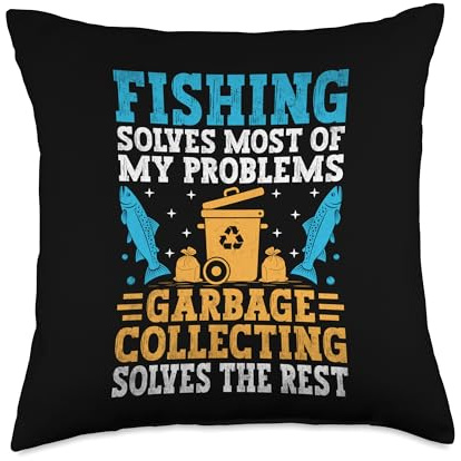 Garbage Collecting Solves The Rest Trash Collector Waste Throw Pillow