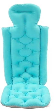 Badewannenmatte, 113x40cm Badewannenkissen Ganzkörper Badekissen, Ergonomisches Kopfstützenkissen für Badewanne, Badewannen-Rücken- Und Kopfstützenstütze Für Kopf, Nacken, Schultern Und Rücken (Blau)