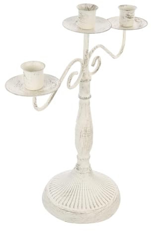 Garneck Retro-kerzenständer Aus Eisen Mit Ornamenten Antiker Kerzenhalter Für Heimdekoration Tischdekoration Und Verschiedene Feierlichkeiten