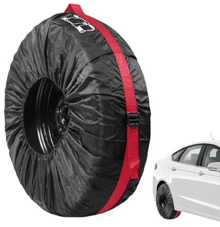 Housses de pneu d'hiver – Sac de transport de marchandises tout-terrain, étanche et | Sac poubelle robuste pour pneu de secours, sac de pneu de secours universel, housse étanche à la poussière