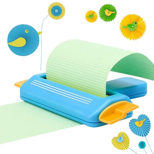 Bocguy Paper Crimper Quilling Tool, Cardboard Sheets Corrugated Paper Machine for Making Waveshapes, DIY Scrapbook Crimping Tool