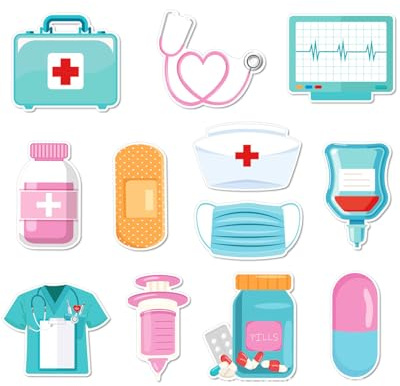 LEEQ 12PCS Lustige Krankenschwester Haftnotizen Sticky Notes, Medizinische Thema Selbstklebende Notizblöcke für Aufzeichnungen Checklisten, Niedliche Memopads Geschenke für Krankenhaus,Schule,Büro