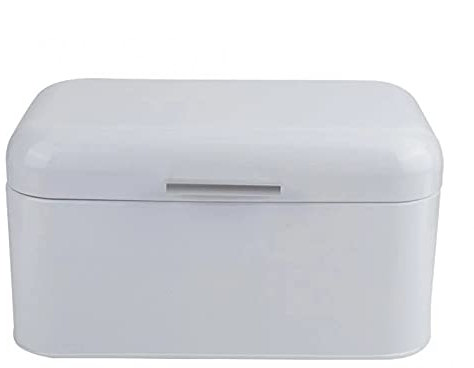 Caja de almacenamiento de metal para pan, elegante recipiente de cocina para pan fresco, almacenamiento de alimentos y nización, ideal para hornear el hogar y decoración de cocina