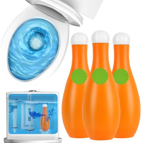 Nettoyant WC, 2025 Nouvelle 4 en 1 Produit WC Action Nettoyage en Profondeur, Anti-Calcaire, Stop Odeurs, Deboucheur, Nettoyant Réservoir WC, Desodorisant Toilette (3)
