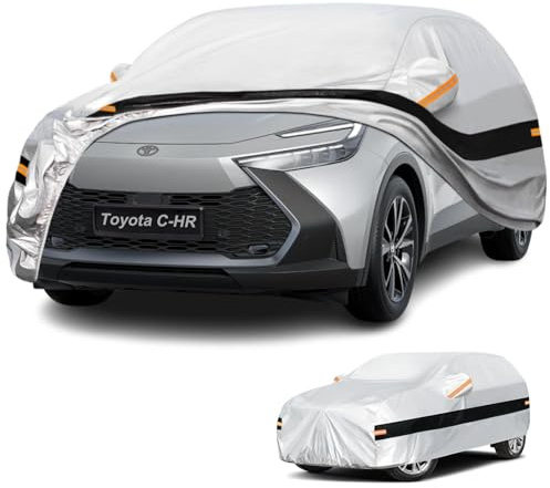 Holthly Bache Voiture Exterieur SUV pour Toyota C-HR（2016-2026） Housse Voiture à 10 Couche,Bache Voiture 100% Imperméable,Bâche Protection Voiture écran Solaire,Protection UV,Anti Rayures