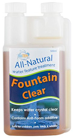 Biotek Fountain Clear - 500ml - All-Natural Water Feature Treatment - Treats Up To 2,000 Litres.