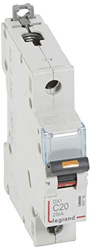 Disjoncteur DX³ 25kA - 1P 230V~ à 400V~ - 20A - courbe C - 1 module