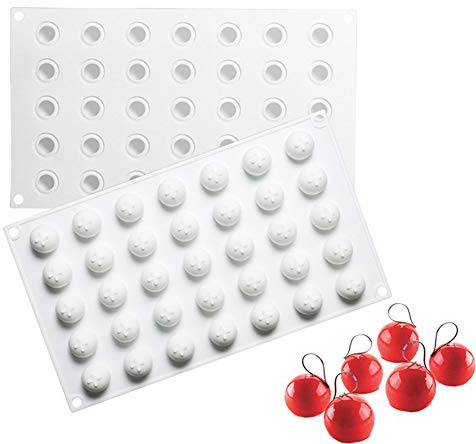 DUBENS ZOOENIE Ankunft 35 Löcher Ball Trüffel Moule Silikon Formen Für Backen Backformen Kuchen Schokolade Form Sinking Form Gebäck Werkzeuge (Ball)