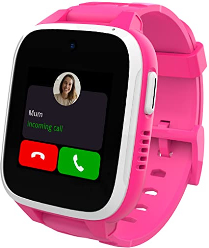 XPLORA XGO 3 - Watch Phone for children 4G - Calls, Messages, Kids School Mode, SOS function, GPS Location, Camera and Pedometer - Including 3 months free subscription (PINK)