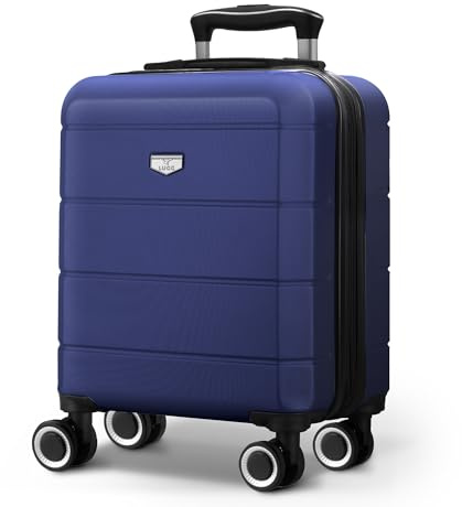 LUGG Jetset 15 Lightweight Cabin Suitcase - EasyJet Underseat Carry On Luggage, ABS Hard Shell, Scratch-Resistant Finish, Secure Lock, Smooth 360° Detachable Spinner Wheels (45x33x20cm)