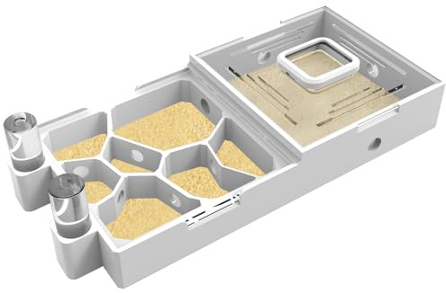 PioneerAnts Nest Farm for Live Ants and Queen - Ant Farms with Yellow Sand Observation Transparent Ant Farm for Adults 3D Printed Nest Ant Workshop Castle Ant Garden Queen (Kit-A)
