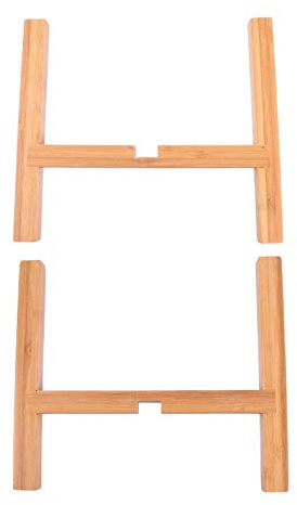 SUPVOX Pot Support En Bois Pendaison De Crémaillère Pendaison De Crémaillère Feuille De Violon Plante Stand Figuier Pot Titulaire Plante Rack Plante Stand En Plein De Fleurs