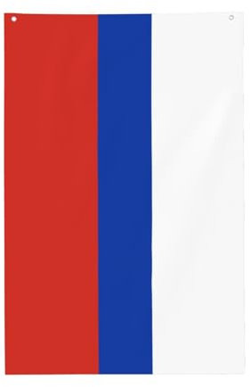 Gartenflagge mit russischer Flagge, 88,9 x 58,9 cm, dekorativ, einseitige Flagge, Urlaubsbanner für Bauernhof-Dekoration