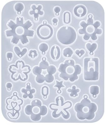 Boucles d'oreilles Outils en forme d'époxy / Boucles d'oreilles en forme de fleur Moule en silicone pour les amateurs artisanaux
